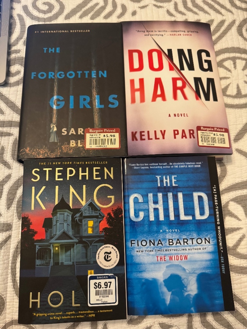 Lot of 4 Psychological Thrillers